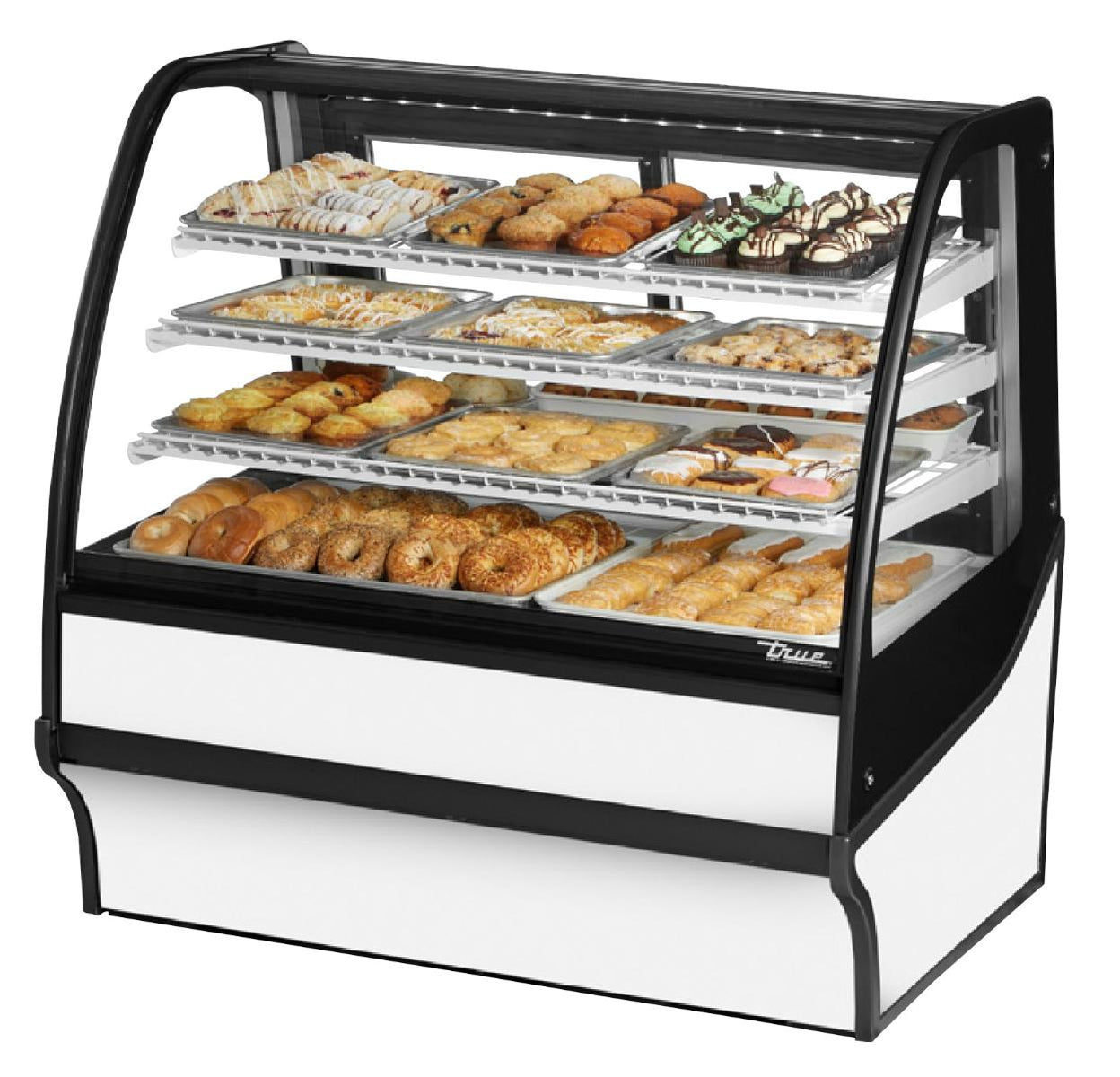 True TDM-DC-48-GE/GE-S-W Non-Refrigerated Bakery Display Case, 48 1/4" Wide, 2 Doors, 3 Shelves