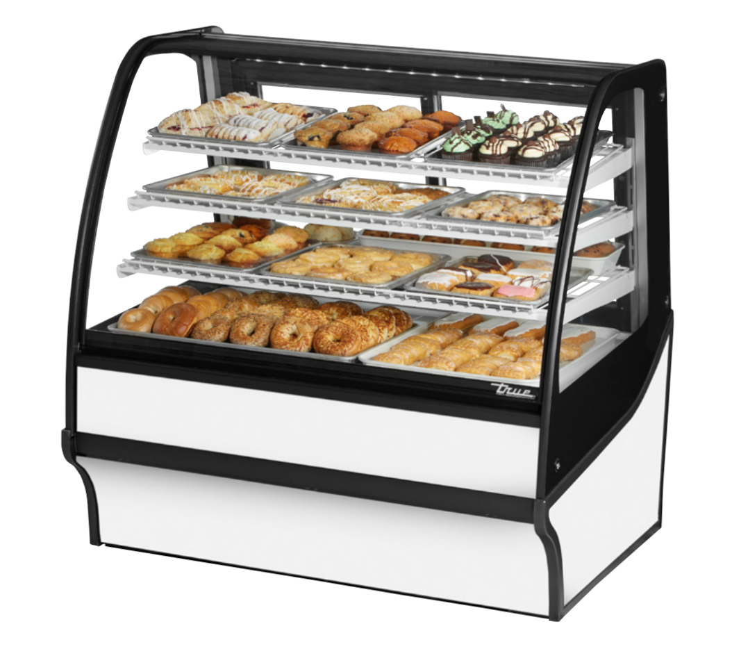 True TDM-DC-48-GE/GE-W-W Non-Refrigerated Bakery Display Case, 48 1/4" Wide, 2 Doors, 3 Shelves