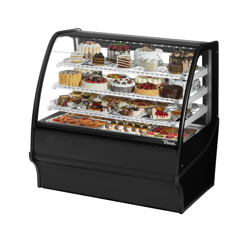 True TDM-R-48-GE/GE-S-S Refrigerated Bakery Display Case, 48 1/4" Wide, 2 Doors, 3 Shelves