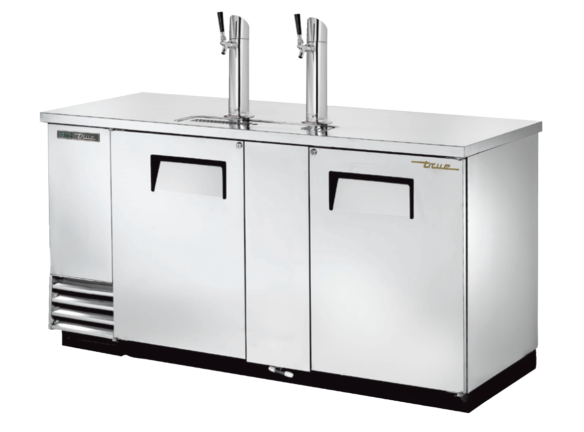 True TDD-3-S-HC Beer Dispenser, 69 1/8" Wide, 2 Doors