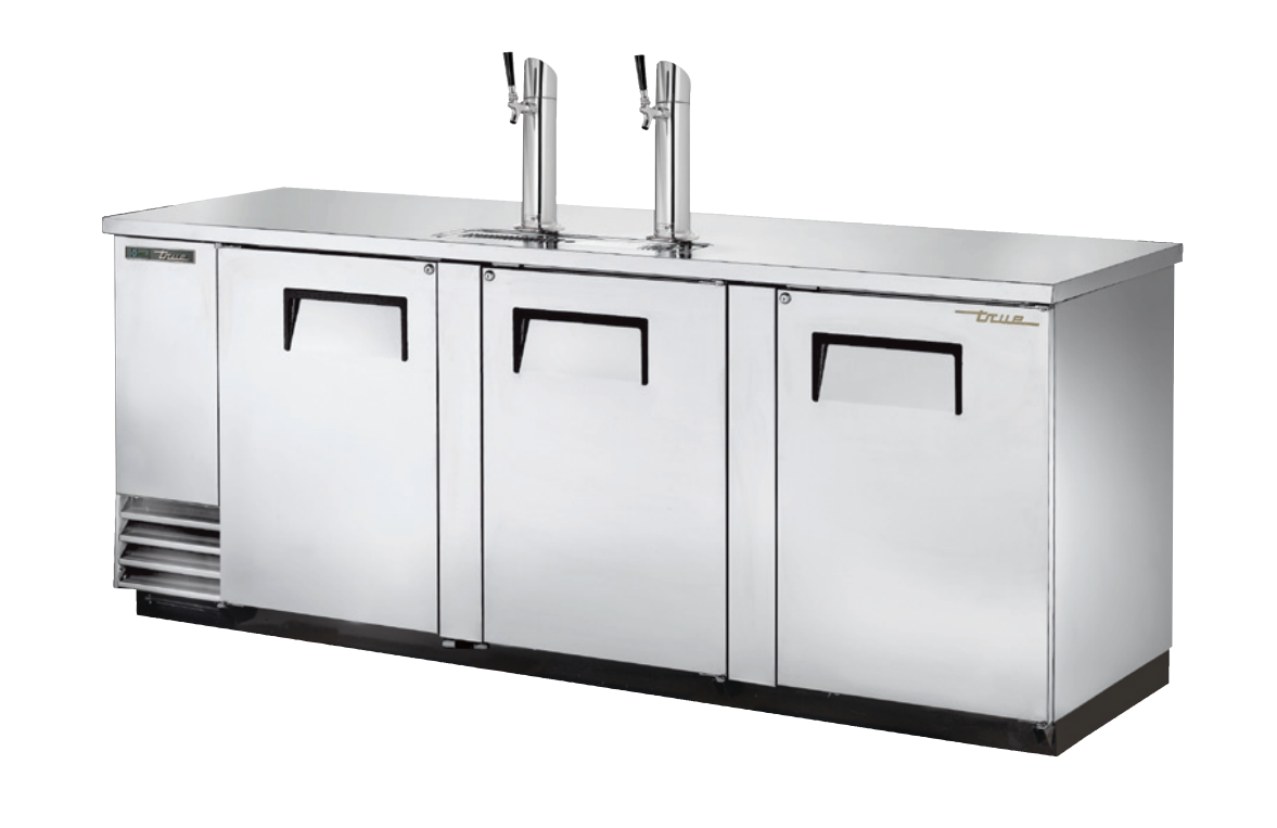 True TDD-4-S-HC Beer Dispenser, 90 3/8" Wide, 3 Doors