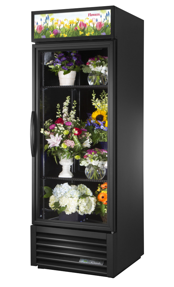 True GDM-23FC-HC~TSL01 Floral Merchandiser, 27" Wide, 1 Door, 2 Shelves