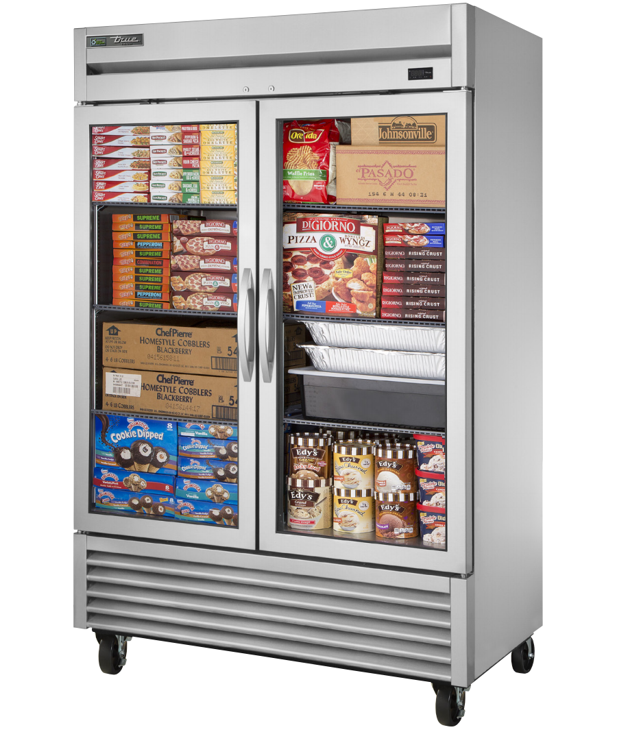 True T-49FG-HC~FGD01 Reach-In Freezer, 54 1/8" Wide, 2 Doors, 6 Shelves, T-Series