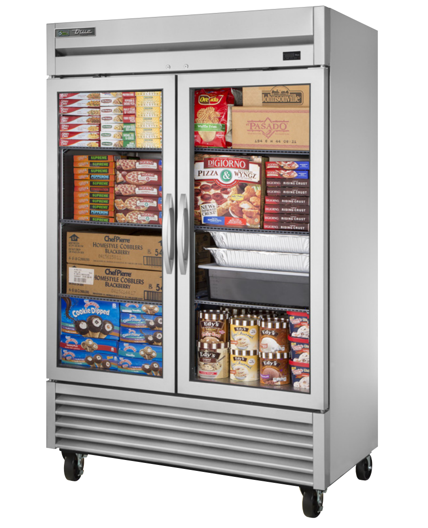 True TS-49FG-HC~FGD01 Reach-In Freezer, 54 1/8" Wide, 2 Doors, 6 Shelves, TS Series
