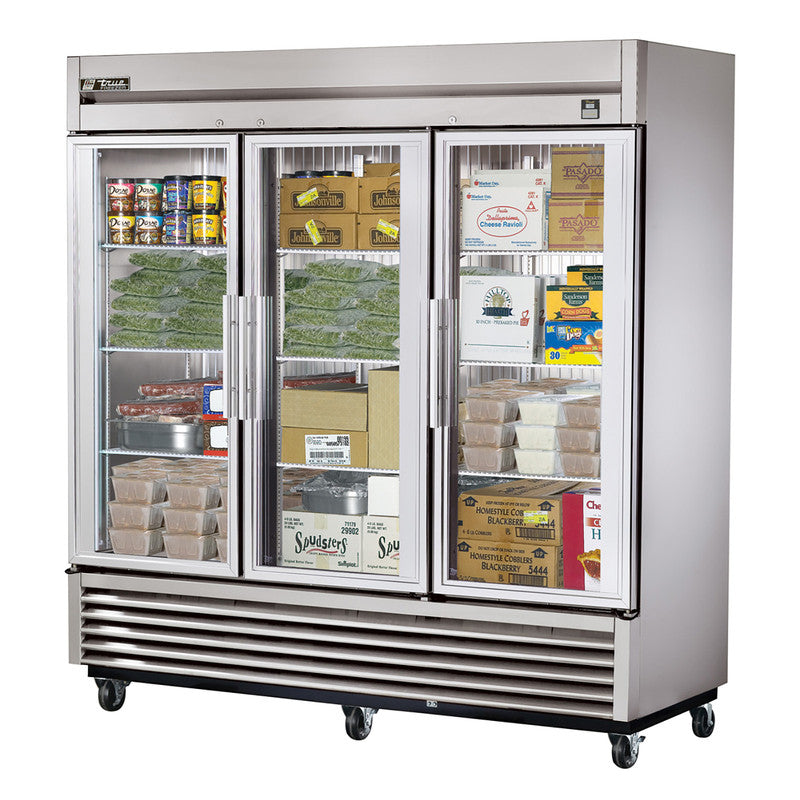 True TS-72FG-HC~FGD01 Reach-In Freezer, 78 1/8" Wide, 3 Doors, 9 Shelves, TS Series