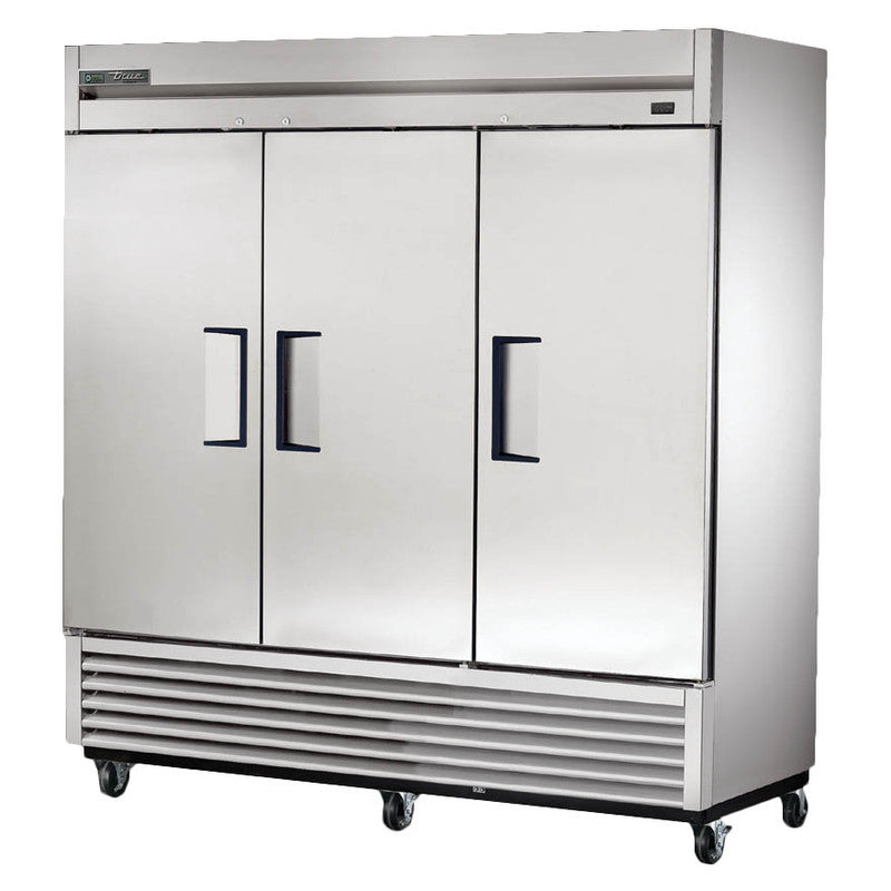 True TS-72F-HC Reach-In Freezer, 78 3/8" Wide, 3 Doors, 9 Shelves, TS Series