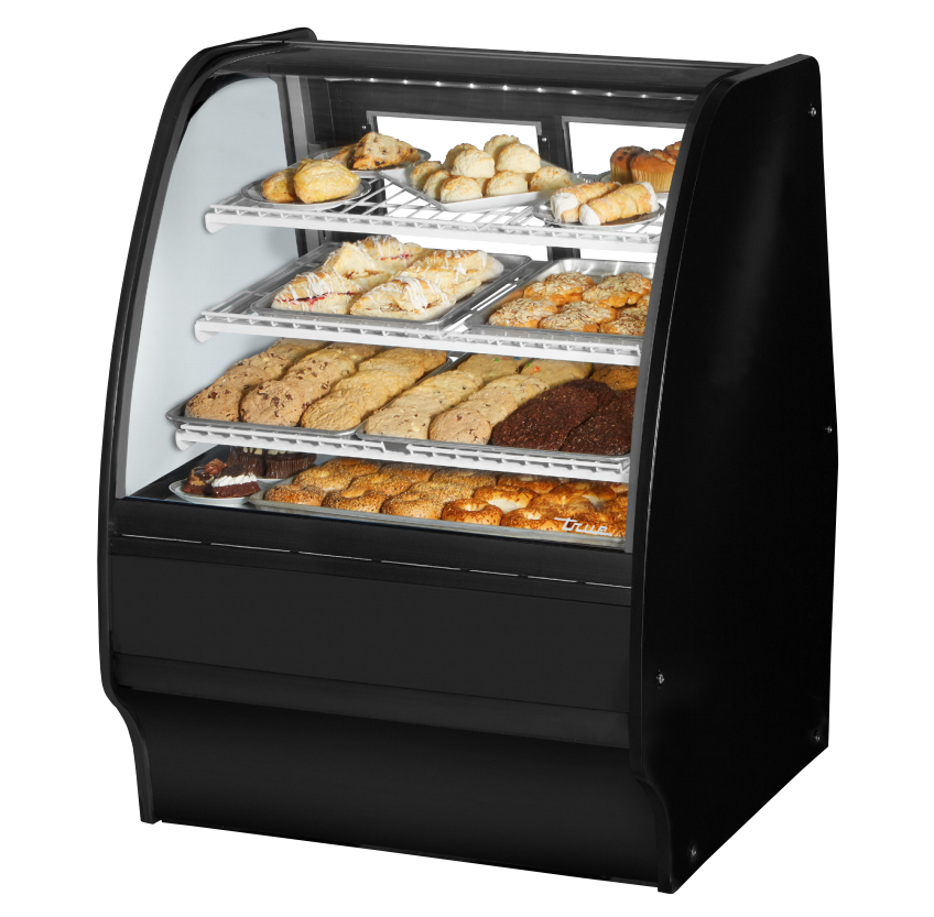 True TGM-DC-36-SC/SC-S-W Non-Refrigerated Bakery Display Case, 36 1/4" Wide, 2 Doors, 6 Shelves