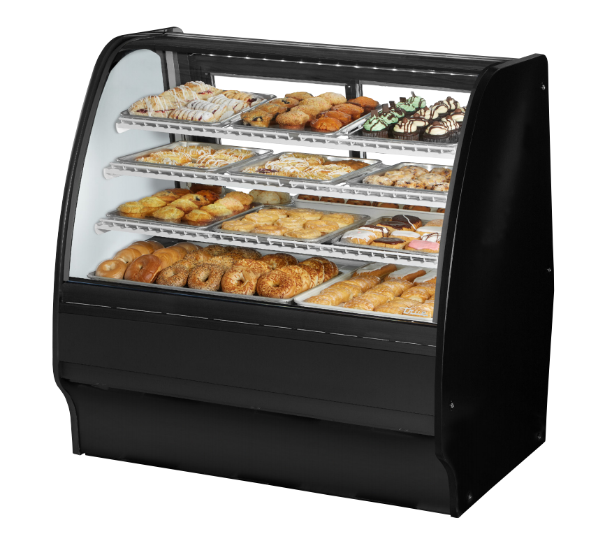 True TGM-DC-48-SC/SC-S-W Non-Refrigerated Bakery Display Case, 48 1/4" Wide, 2 Doors, 6 Shelves