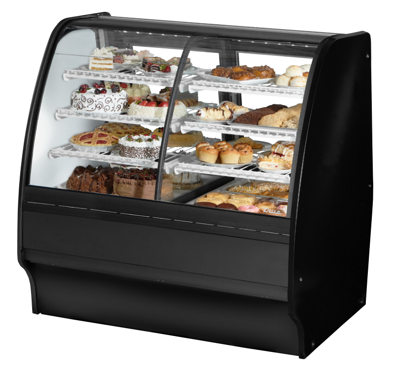 True TGM-DZ-48-SC/SC-S-W Refrigerated and Non Refrigerated Display Case, 48 1/4" Wide, 2 Doors, 6 Shelves