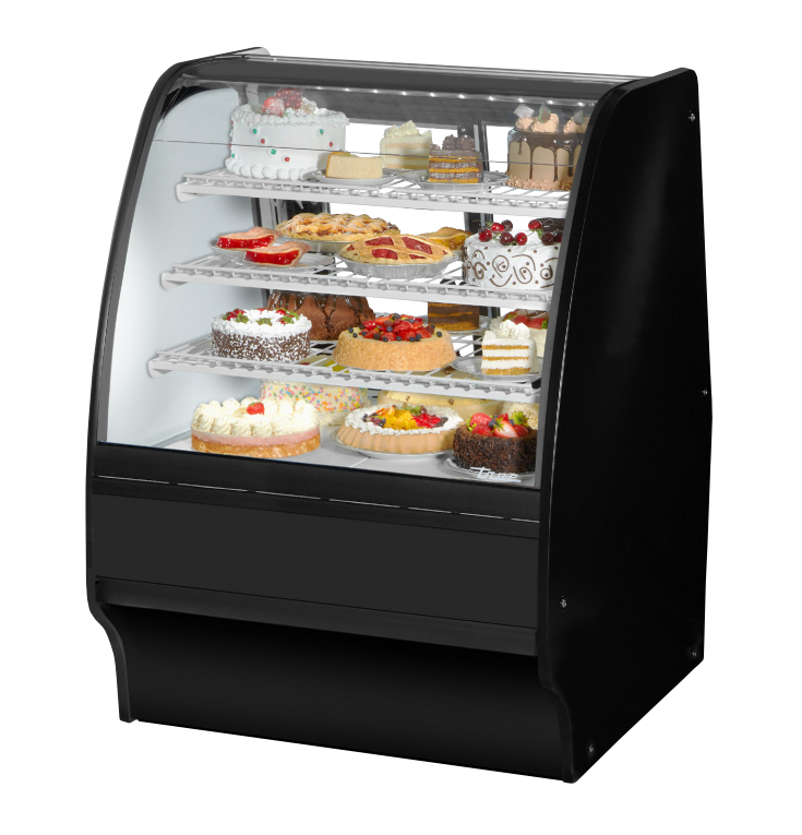 True TGM-R-36-SC/SC-S-S Refrigerated Bakery Display Case, 36 1/4" Wide, 2 Doors, 6 Shelves