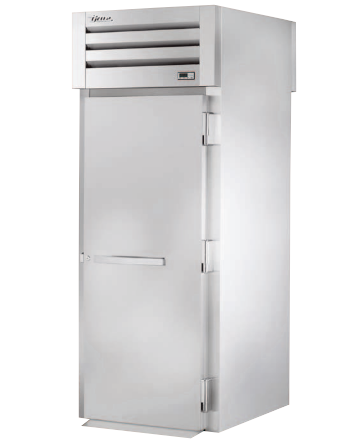 True STR1HRT89-1S-1S Roll-Thru Heated Cabinet, 35" Wide, 1 Front / 1 Back Doors, STR Spec Series