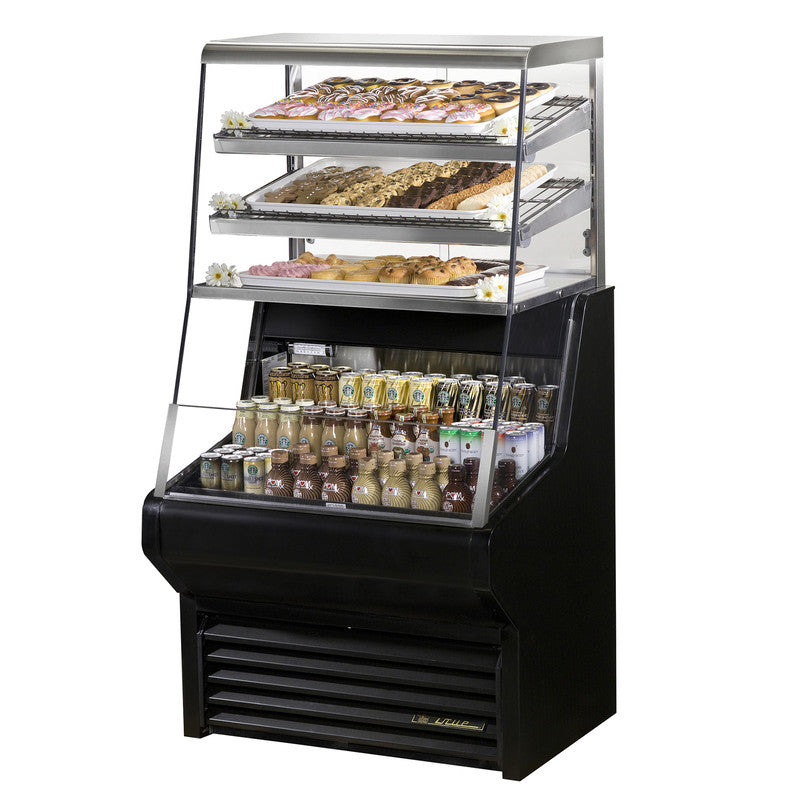 True THAC-36DG-LD Open Refrigerated Display Merchandiser, 36 1/8" Wide, 5 Shelves, THAC Series