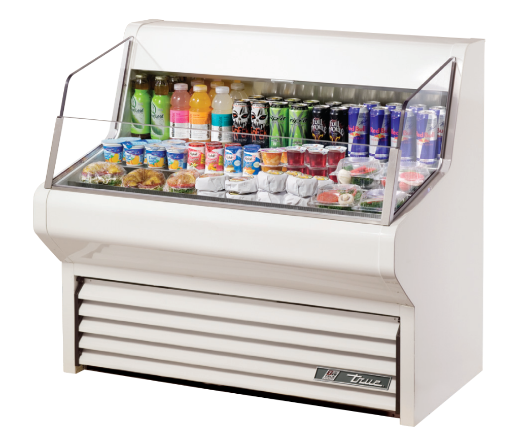 True THAC-48-LD Open Refrigerated Display Merchandiser, 48 1/8" Wide, 3 Shelves