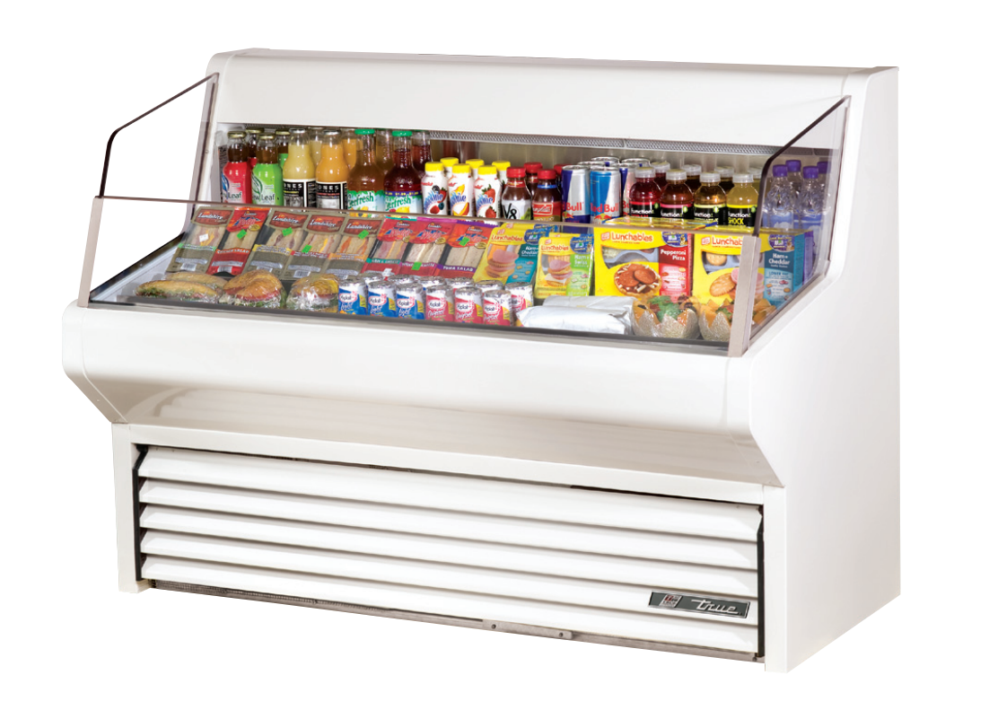True THAC-60-LD Open Refrigerated Display Merchandiser, 60 1/8" Wide, 3 Shelves