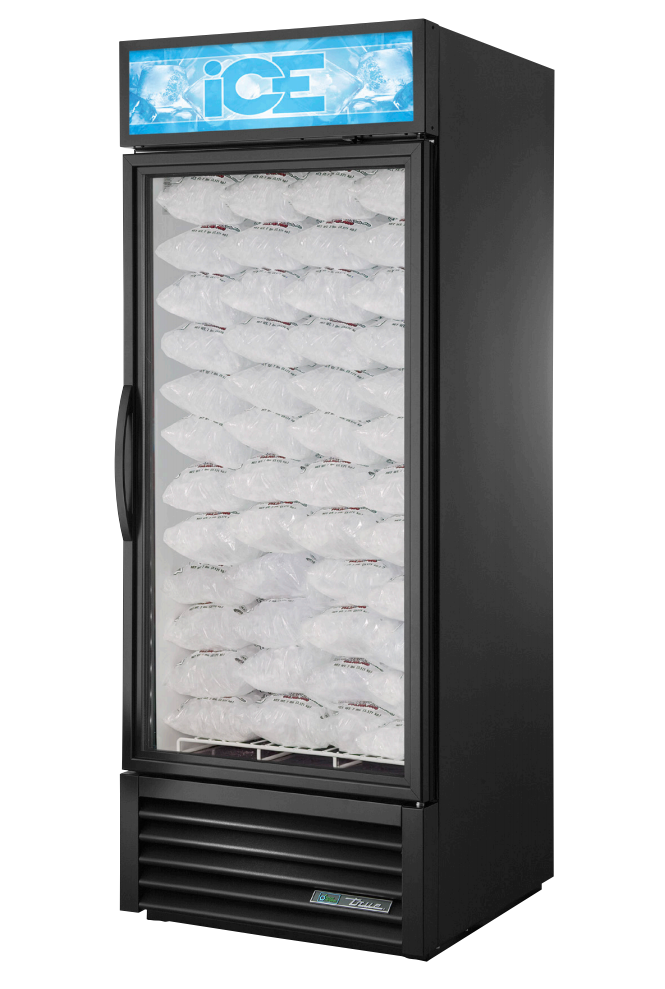True GDIM-26NT-HC~TSL01 Ice Merchandiser, 29 7/8" Deep, 1 Door