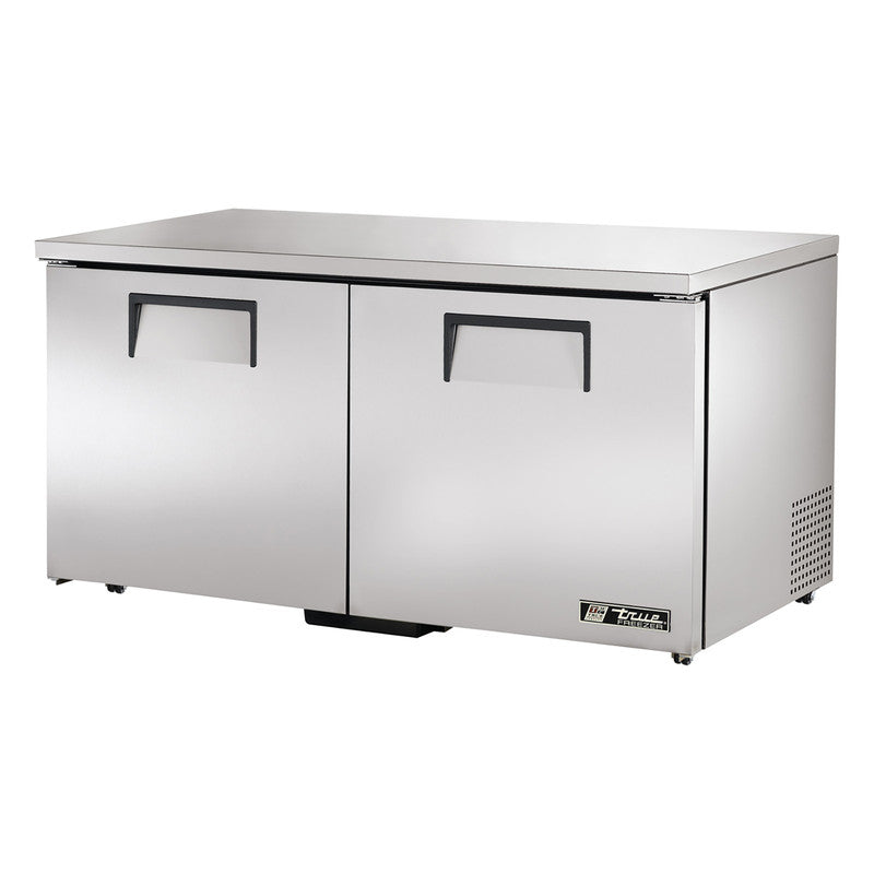 True TUC-60F-LP-HC Undercounter Freezer, 60 3/8" Wide, 2 Doors, 4 Shelves