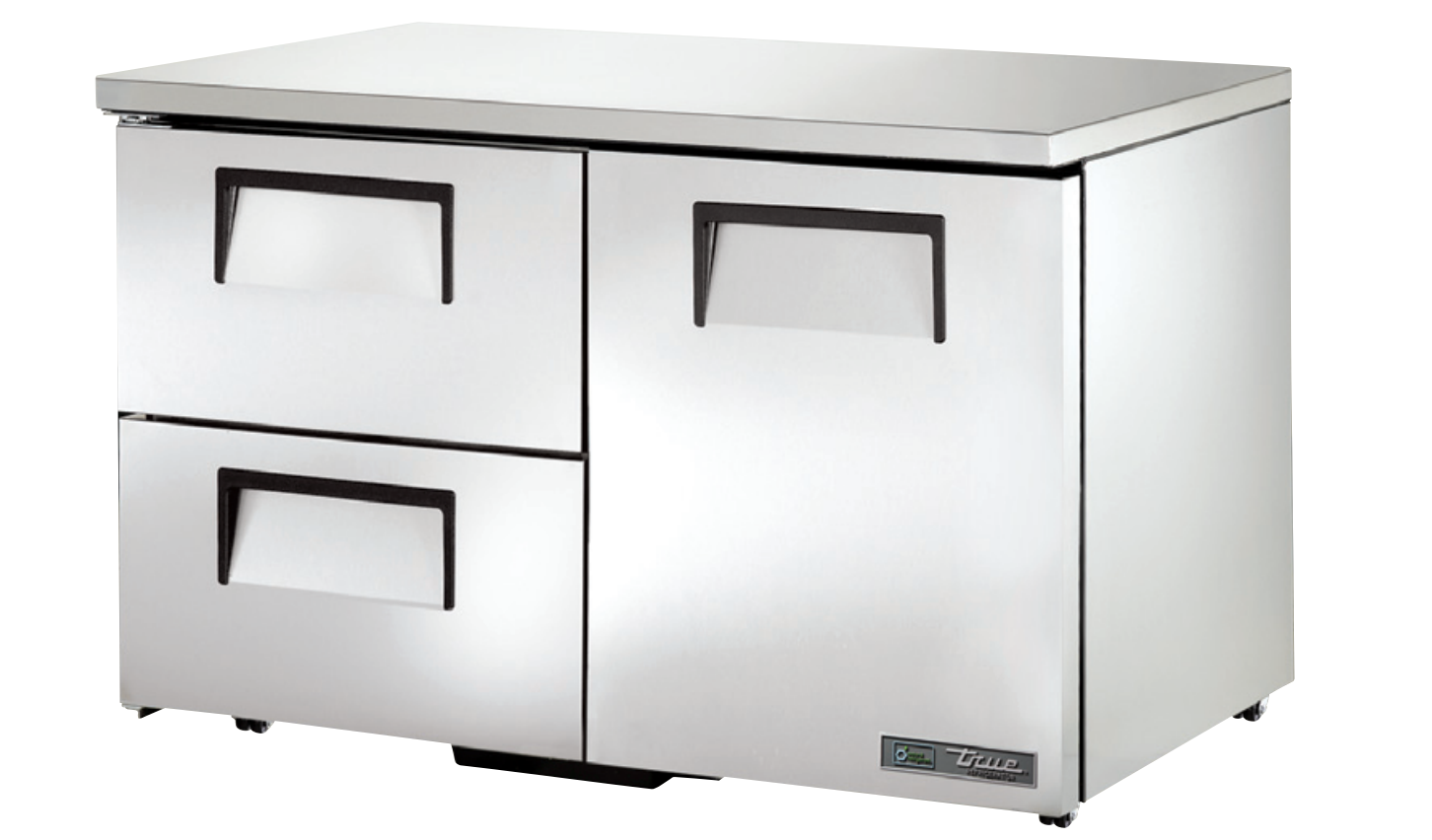 True TUC-48D-2-LP-HC Undercounter Refrigerator, 48 3/8" Wide, 1 Door, 2 Shelves