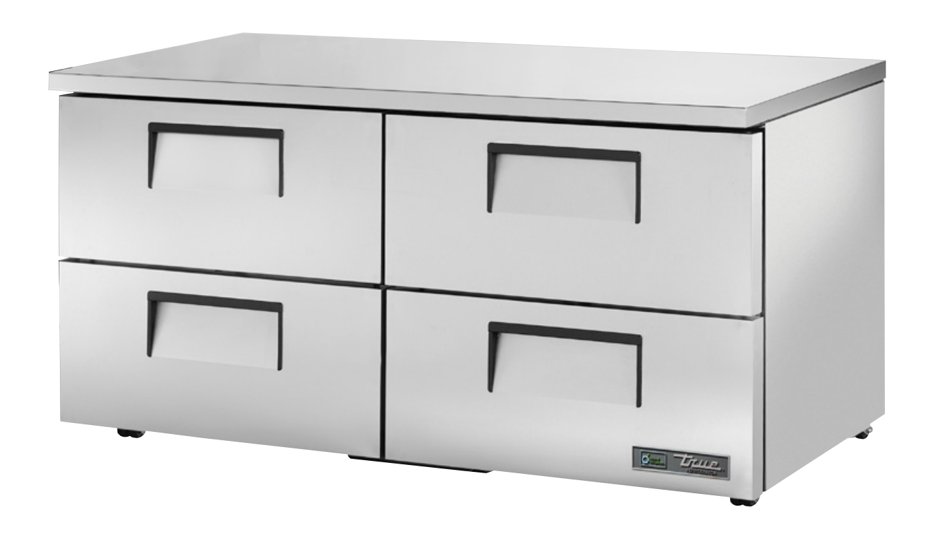 True TUC-60D-4-LP-HC Undercounter Refrigerator, 60 3/8" Wide