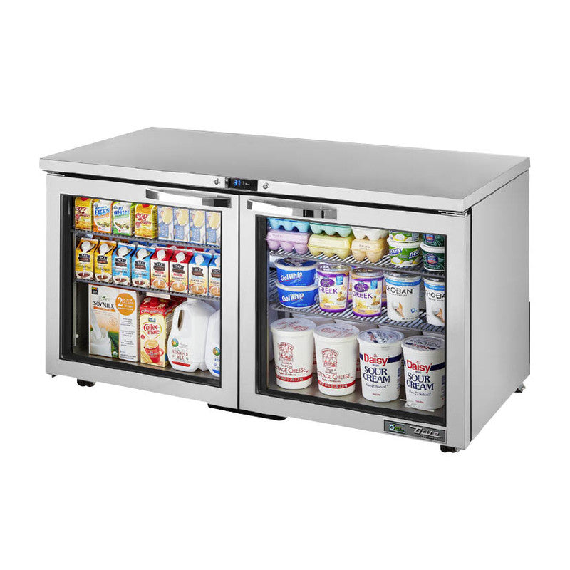 True TUC-60G-LP-HC~SPEC3 Undercounter Refrigerator, 60 3/8" Wide, 2 Doors, 4 Shelves, Spec Series