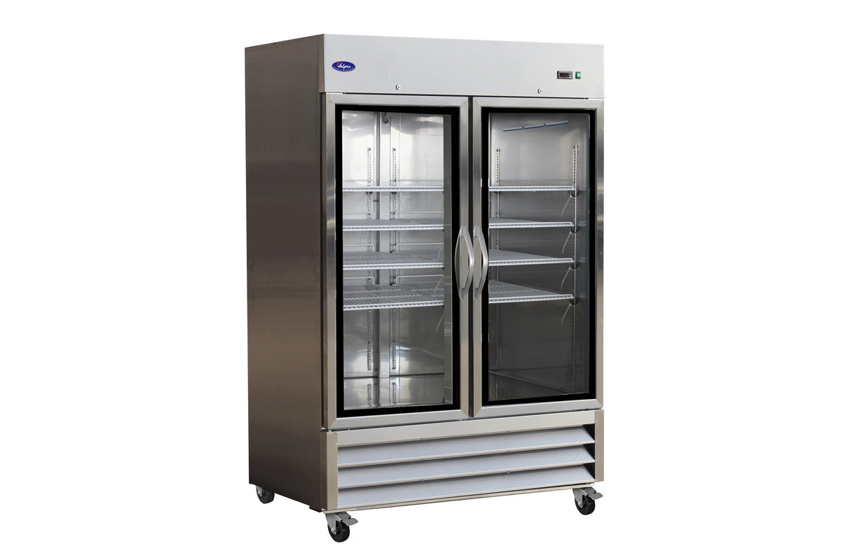 Valpro VP2RG-HC 49 cu. ft. Double Glass Door Refrigerator