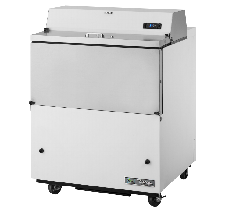 True TMC-34-HC Milk Cooler, 34" Wide, 2 Doors, 8 Crate Capacity, 2 Floor Racks