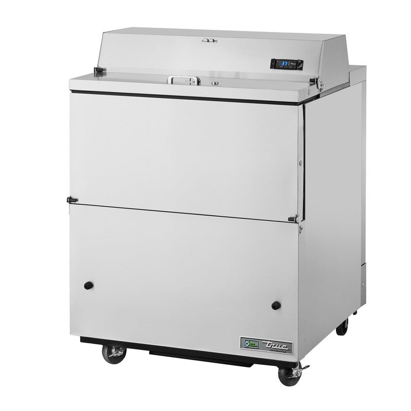 True TMC-34-S-HC Milk Cooler, 34" Wide, 2 Doors, 8 Crate Capacity, 2 Floor Racks