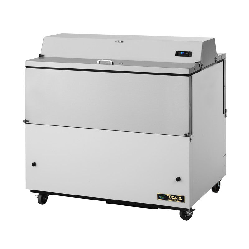 True TMC-49-DS-SS-HC Milk Cooler, 49" Wide, 4 Doors, 12 Crate Capacity, 3 Floor Racks