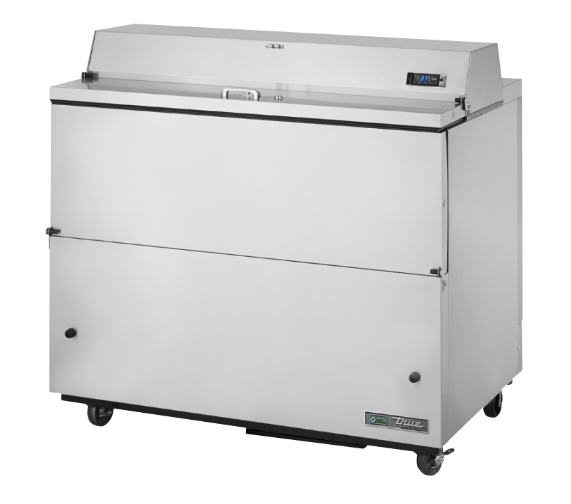 True TMC-49-S-HC Milk Cooler, 49" Wide, 2 Doors, 12 Crate Capacity, 3 Floor Racks