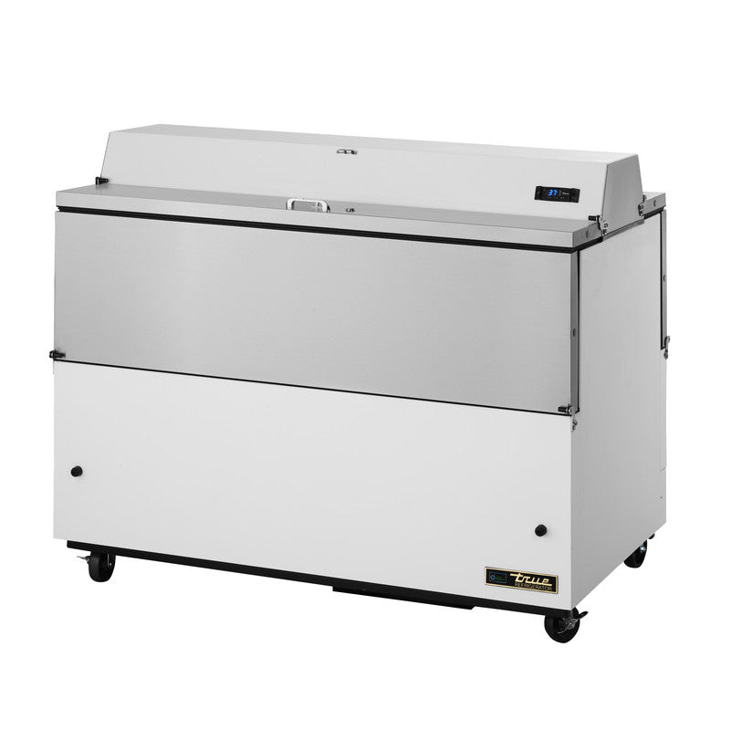 True TMC-58-DS-SS-HC Milk Cooler, 58" Wide, 4 Doors, 16 Crate Capacity, 3 Floor Racks