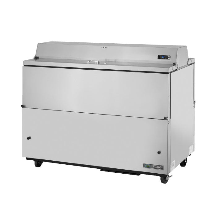 True TMC-58-S-DS-SS-HC Milk Cooler, 58" Wide, 4 Doors, 16 Crate Capacity, 3 Floor Racks
