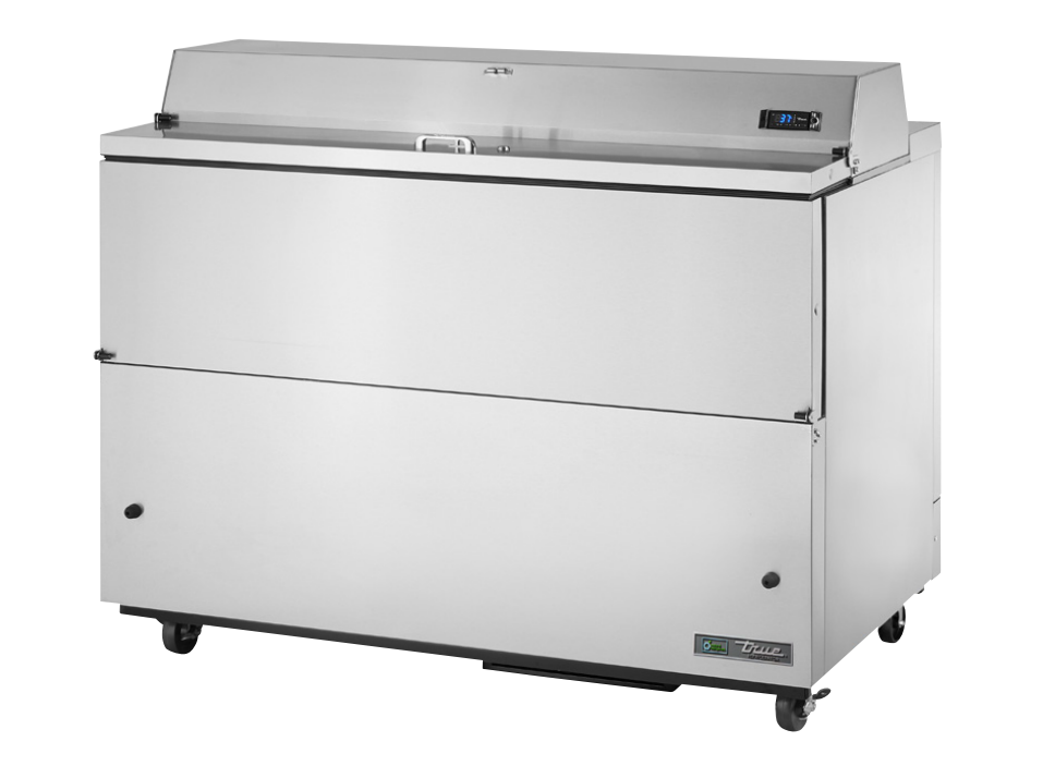 True TMC-58-S-HC Milk Cooler, 58" Wide, 2 Doors, 16 Crate Capacity, 3 Floor Racks