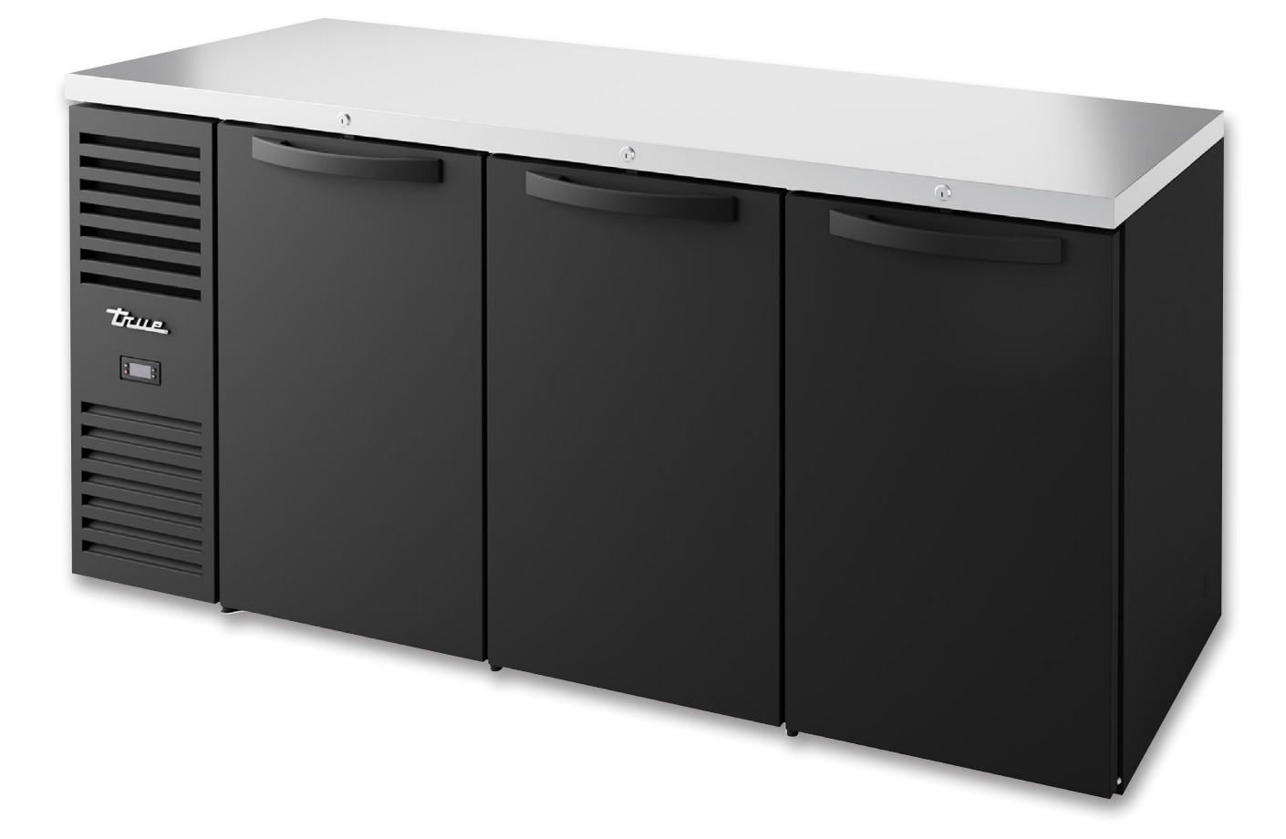 True TBR92-RISZ1-L-B-SSSS-1 Back Bar Cooler, 92" Wide, 4 Doors