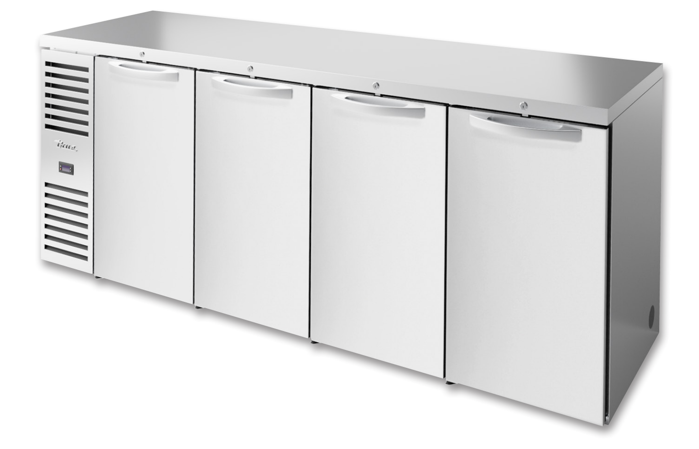 True TBR92-RISZ1-L-S-SSSS-1 Back Bar Cooler, 92" Wide, 4 Doors