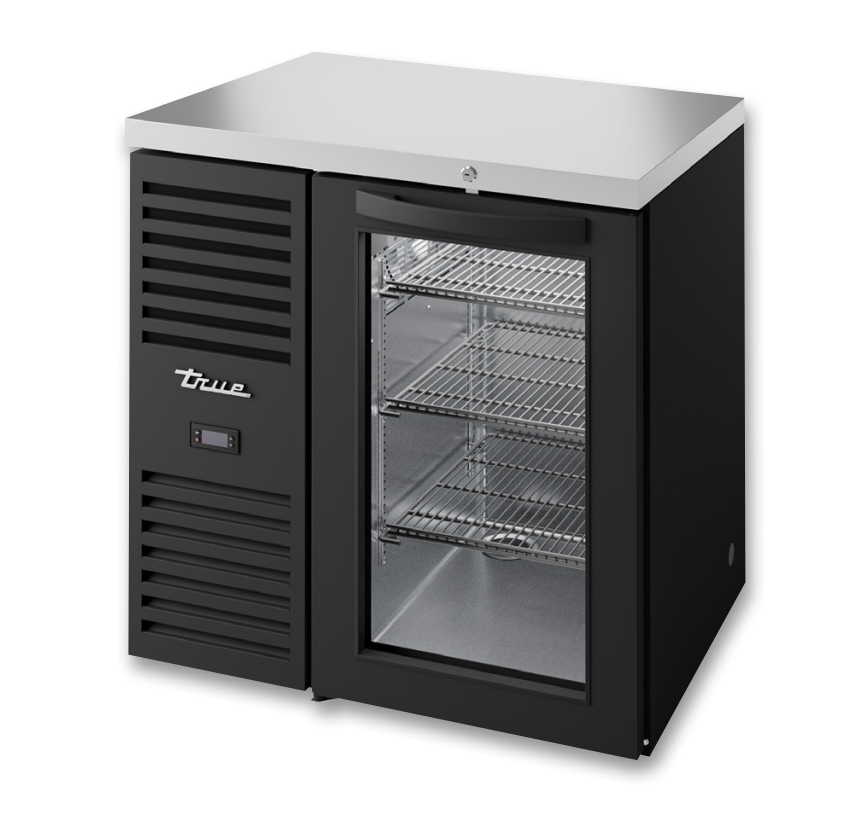 True TBR32-RISZ1-L-B-G-1 Back Bar Cooler, 32" Wide, 1 Door