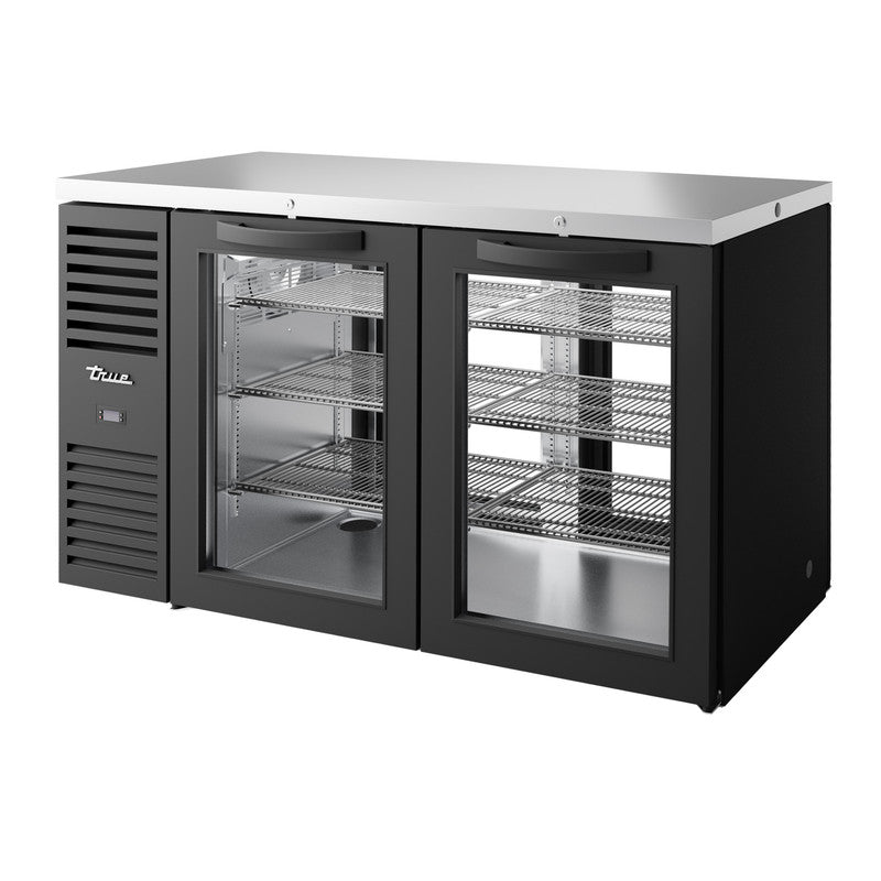 True TBR60-PTSZ1-L-B-GG-GG-1 Pass-Thru Back Bar Cooler, 60" Wide, 4 Doors