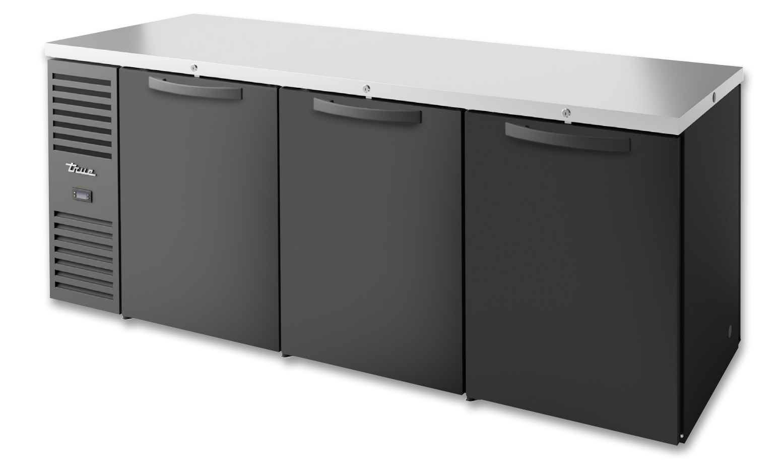 True TBR84-PTSZ1-L-B-SSS-SSS-1 Pass-Thru Back Bar Cooler, 84" Wide, 6 Doors