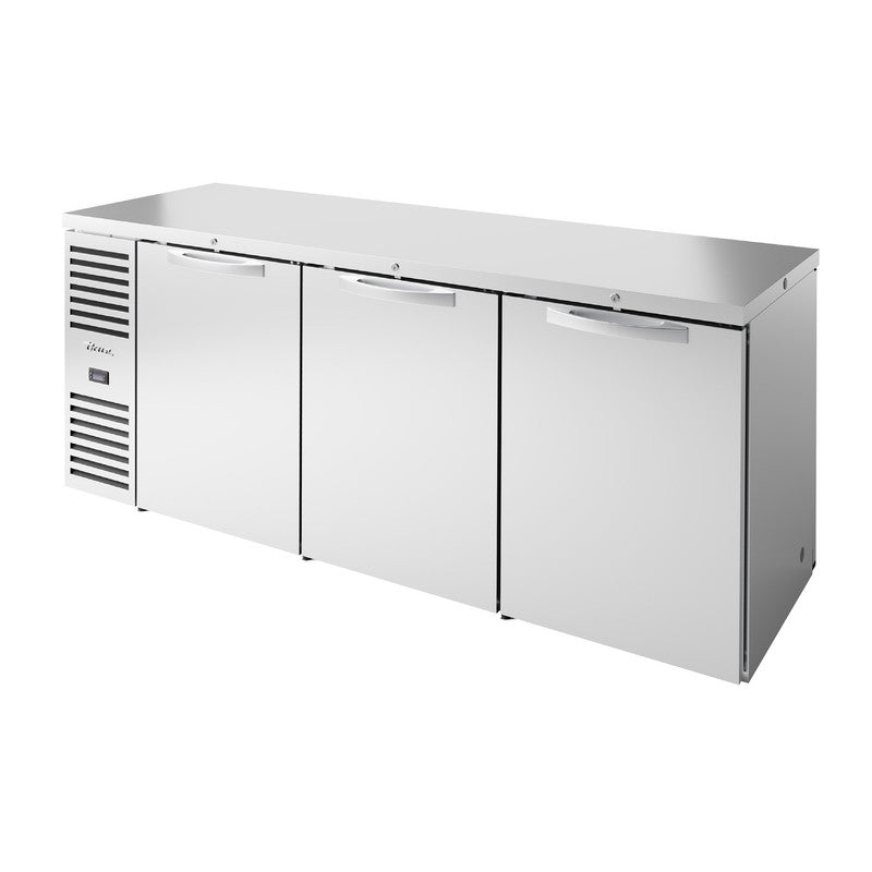 True TBR84-PTSZ1-L-S-SSS-SSS-1 Pass-Thru Back Bar Cooler, 84" Wide, 6 Doors