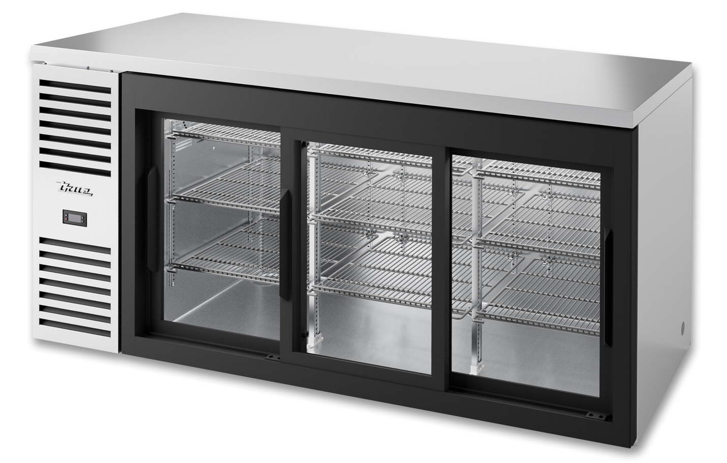 True TBR72-RISZ1-L-S-111-1 Back Bar Cooler, 72" Wide, 3 Doors