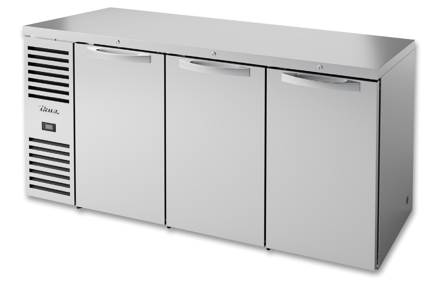 True TBR72-RISZ1-L-S-SSS-1 Back Bar Cooler, 72" Wide, 3 Doors