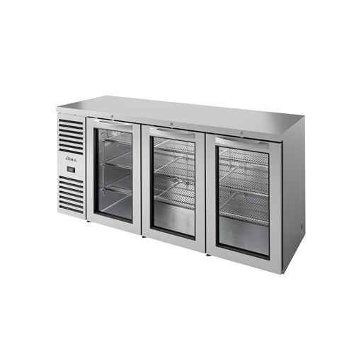 True TBR84-RISZ1-L-S-GGG-1 Back Bar Cooler, 84" Wide, 3 Doors