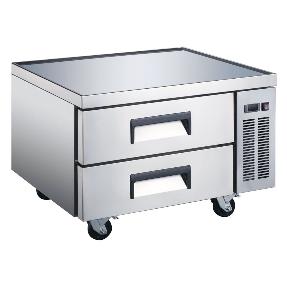 Coldline CB36 36" 2 Drawer Stainless Steel Refrigerated Chef Base