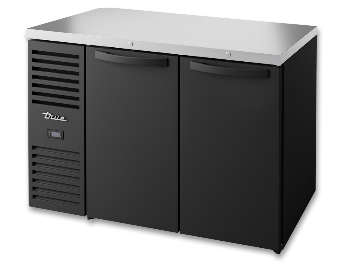 True TBR48-RISZ1-L-B-SS-1 Back Bar Cooler, 48" Wide, 2 Doors