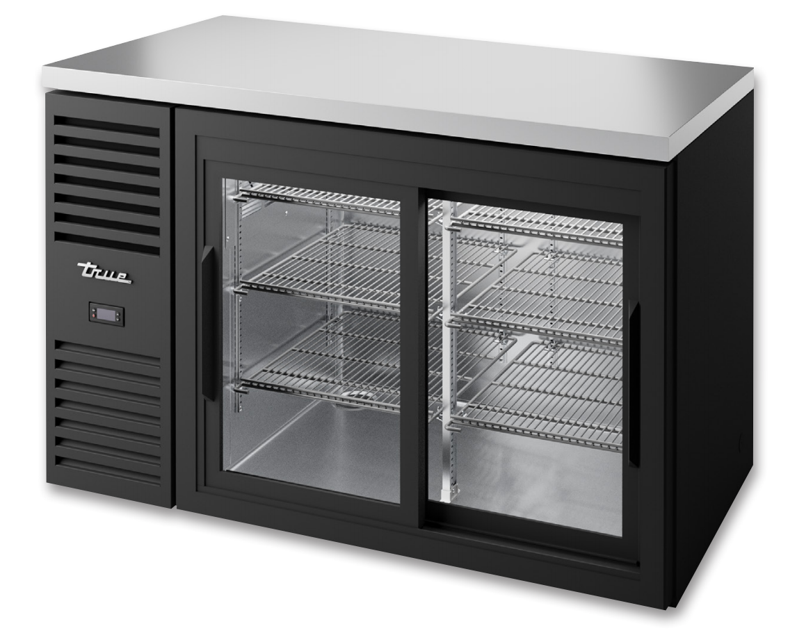 True TBR52-RISZ1-L-B-11-1 Back Bar Cooler, 52" Wide, 2 Doors