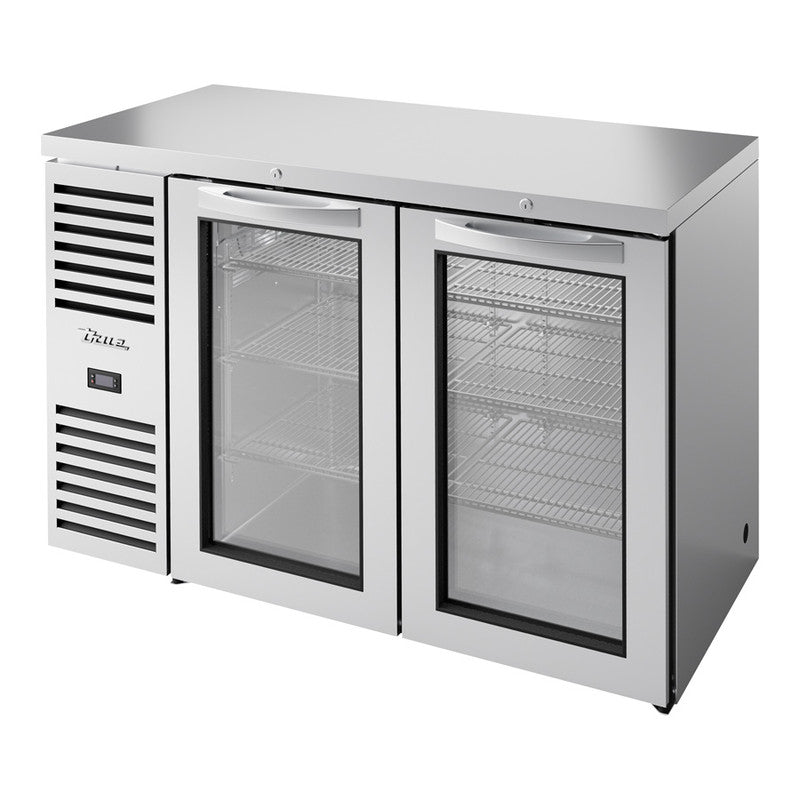 True TBR52-RISZ1-L-S-GG-1 Back Bar Cooler, 52" Wide, 2 Doors
