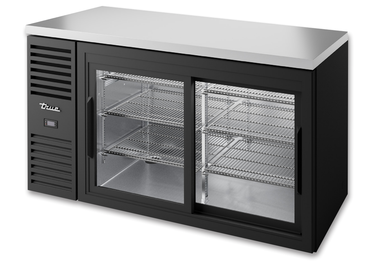 True TBR60-RISZ1-L-B-11-1 Back Bar Cooler, 60" Wide, 2 Doors