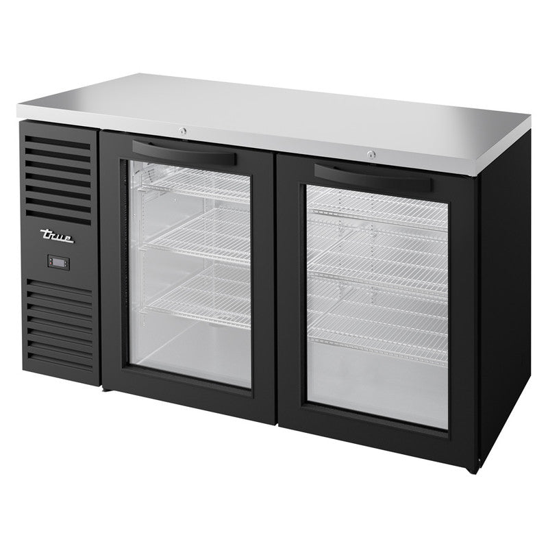 True TBR60-RISZ1-L-B-GG-1 Back Bar Cooler, 60" Wide, 2 Doors