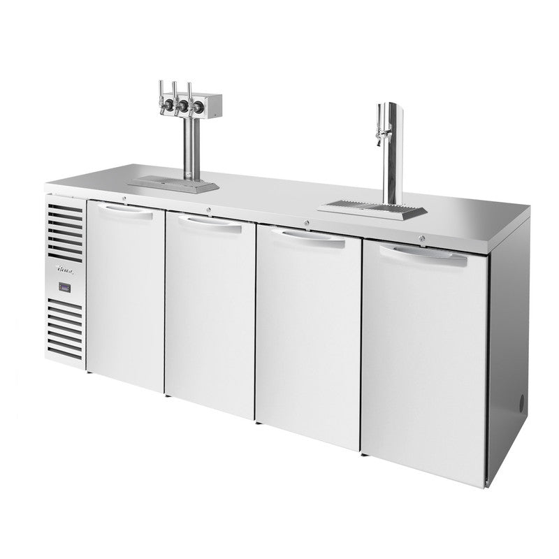 True TDR92-RISZ1-L-S-SSSS-1 Beer Dispenser, 92" Wide, 4 Doors