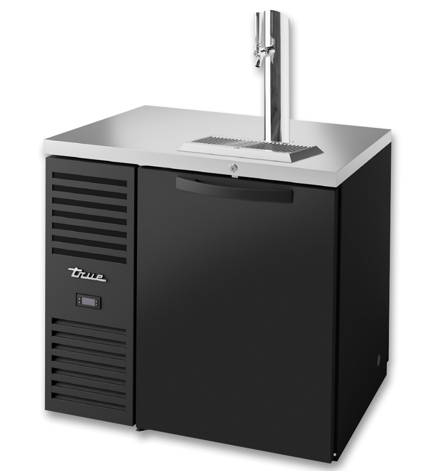 True TDR36-PTSZ1-L-B-S-S-1 Beer Dispenser, 36" Wide, 2 Doors