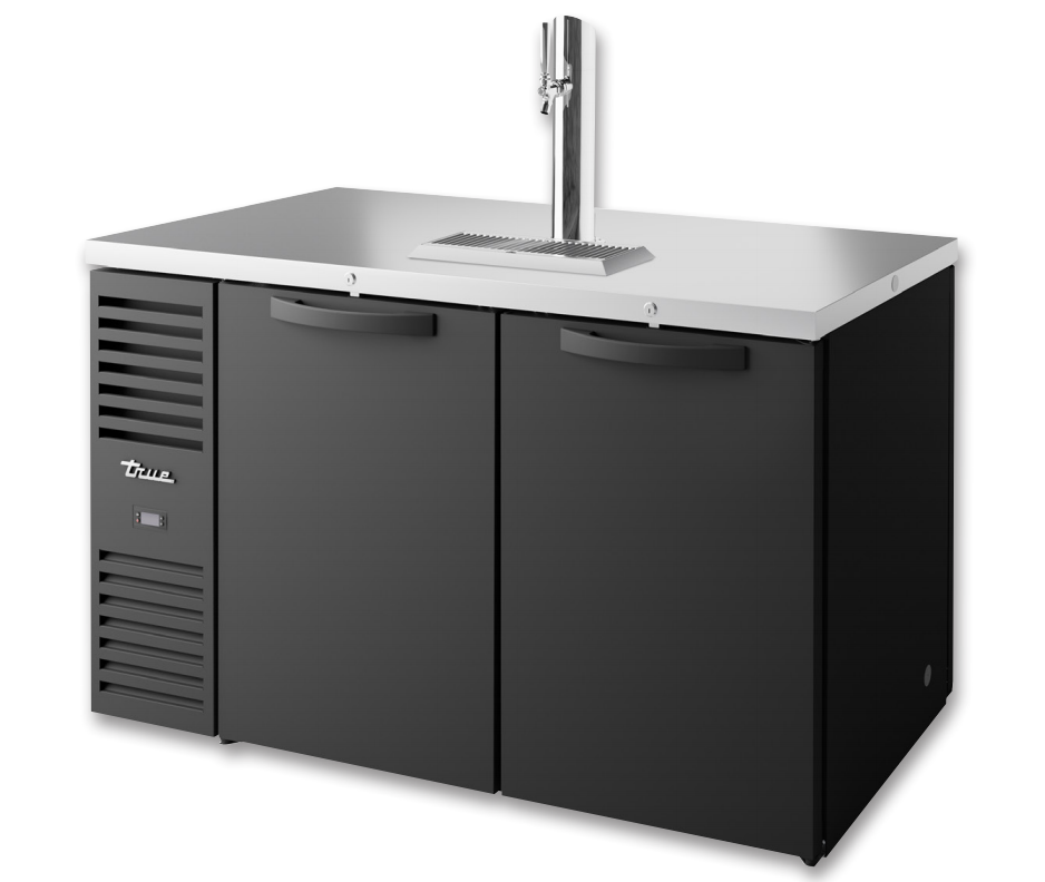 True TDR60-PTSZ1-L-B-SS-SS-1 Beer Dispenser, 60" Wide, 4 Doors