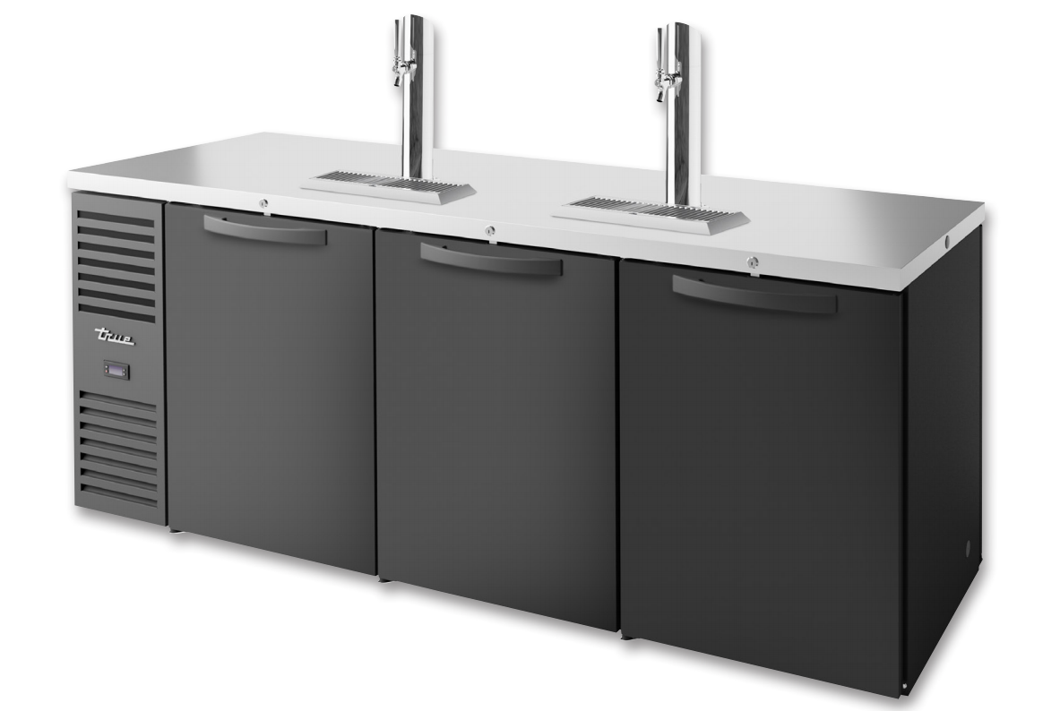True TDR84-PTSZ1-L-B-SSS-SSS-1 Beer Dispenser, 84" Wide, 6 Doors